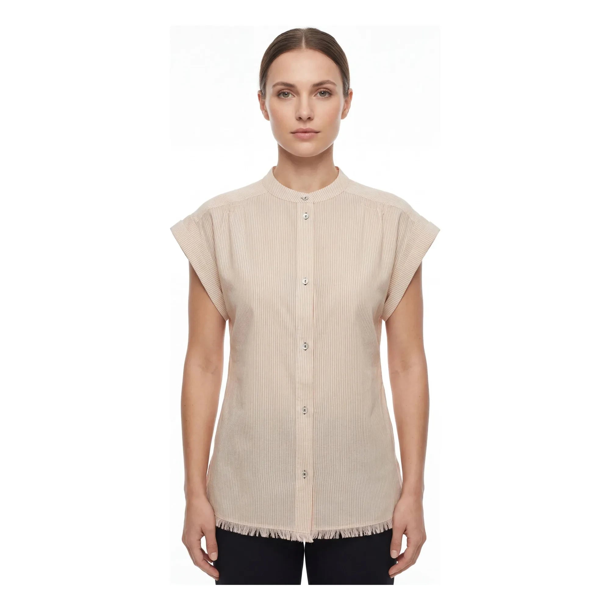 Hod - Blusa a rayas Amandine Algodón | Crema