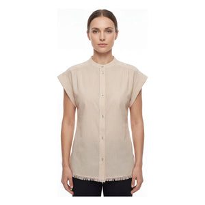 Hod - Blusa a rayas Amandine Algodón | Crema