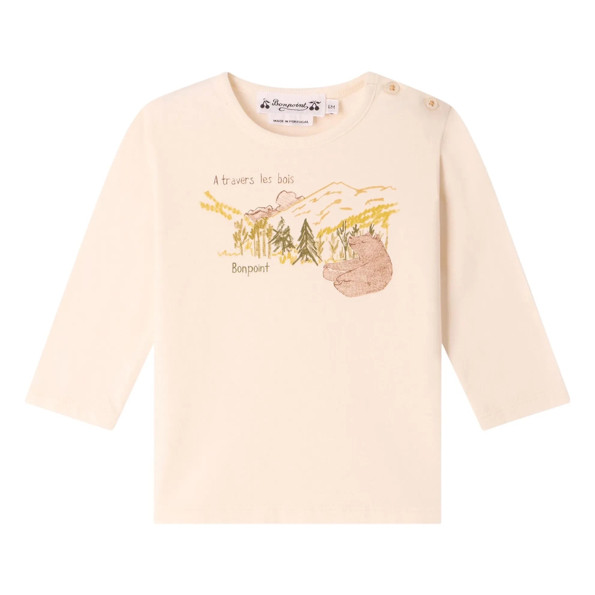 Bonpoint - Camiseta de algodón orgánico Tahsin | Crudo