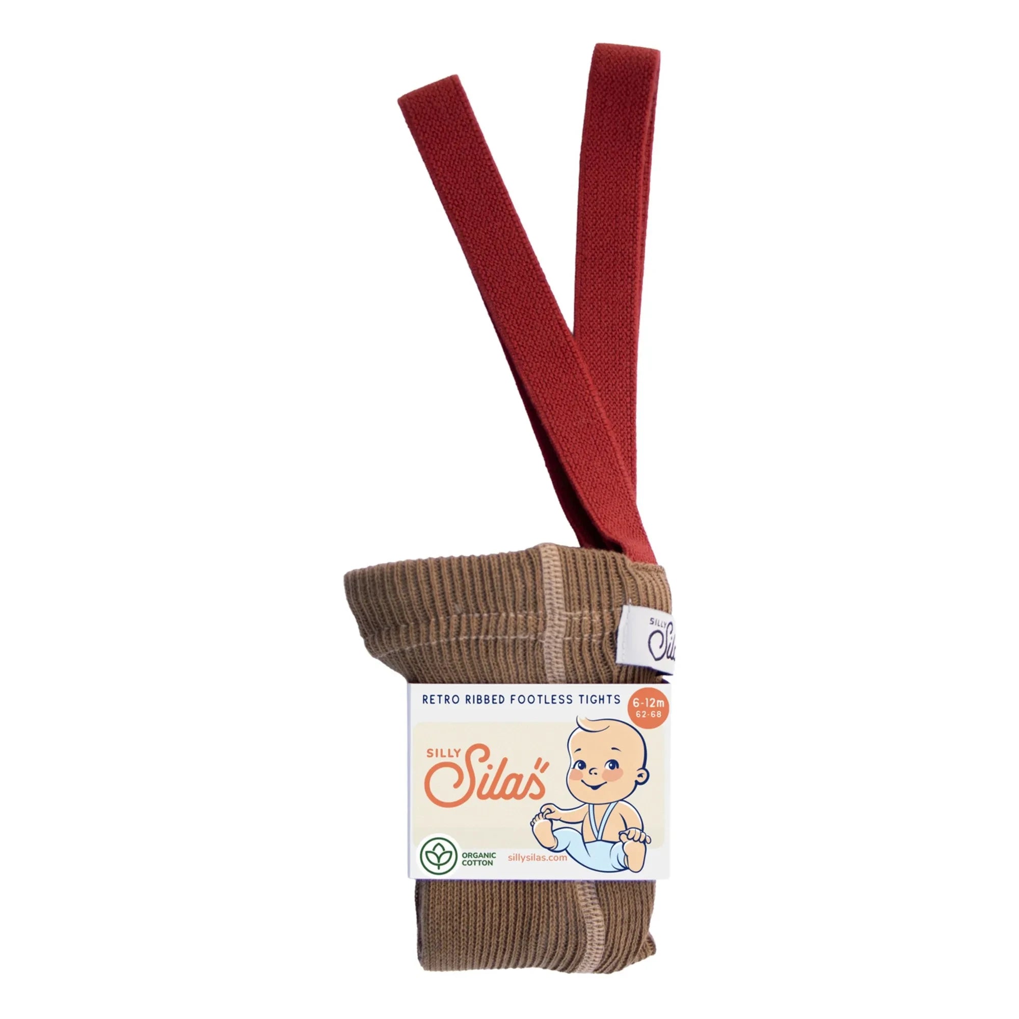 Silly Silas - Medias de algodón orgánico de Navidad | Verde Oliva