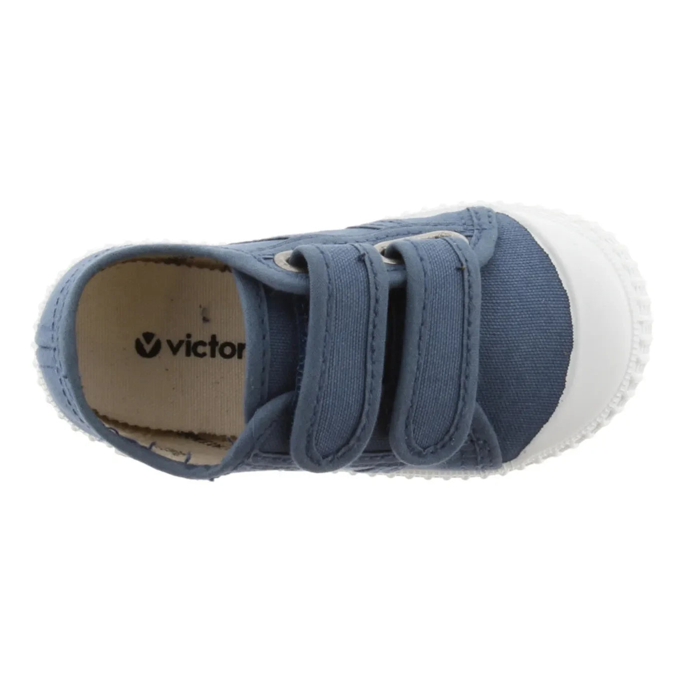 Victoria - Zapatillas deportivas de lona con velcro | Azul