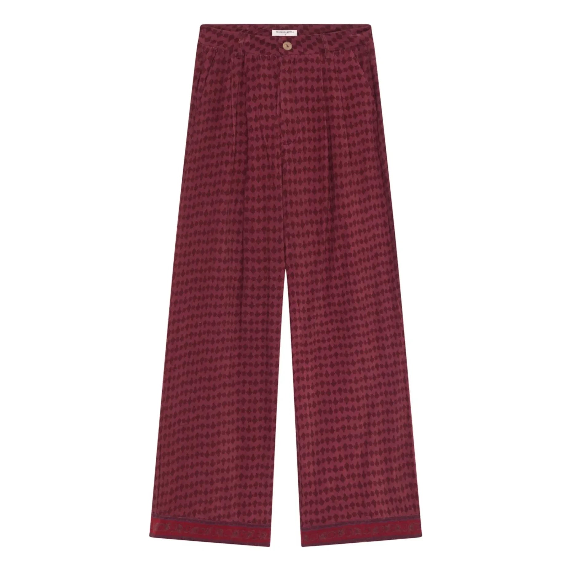 Maison Hotel - Paco Chateau Pantalón de Terciopelo | Burdeos