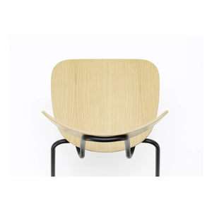 Vitra - Silla Moca de Jasper Morrison - Base Negra | Roble