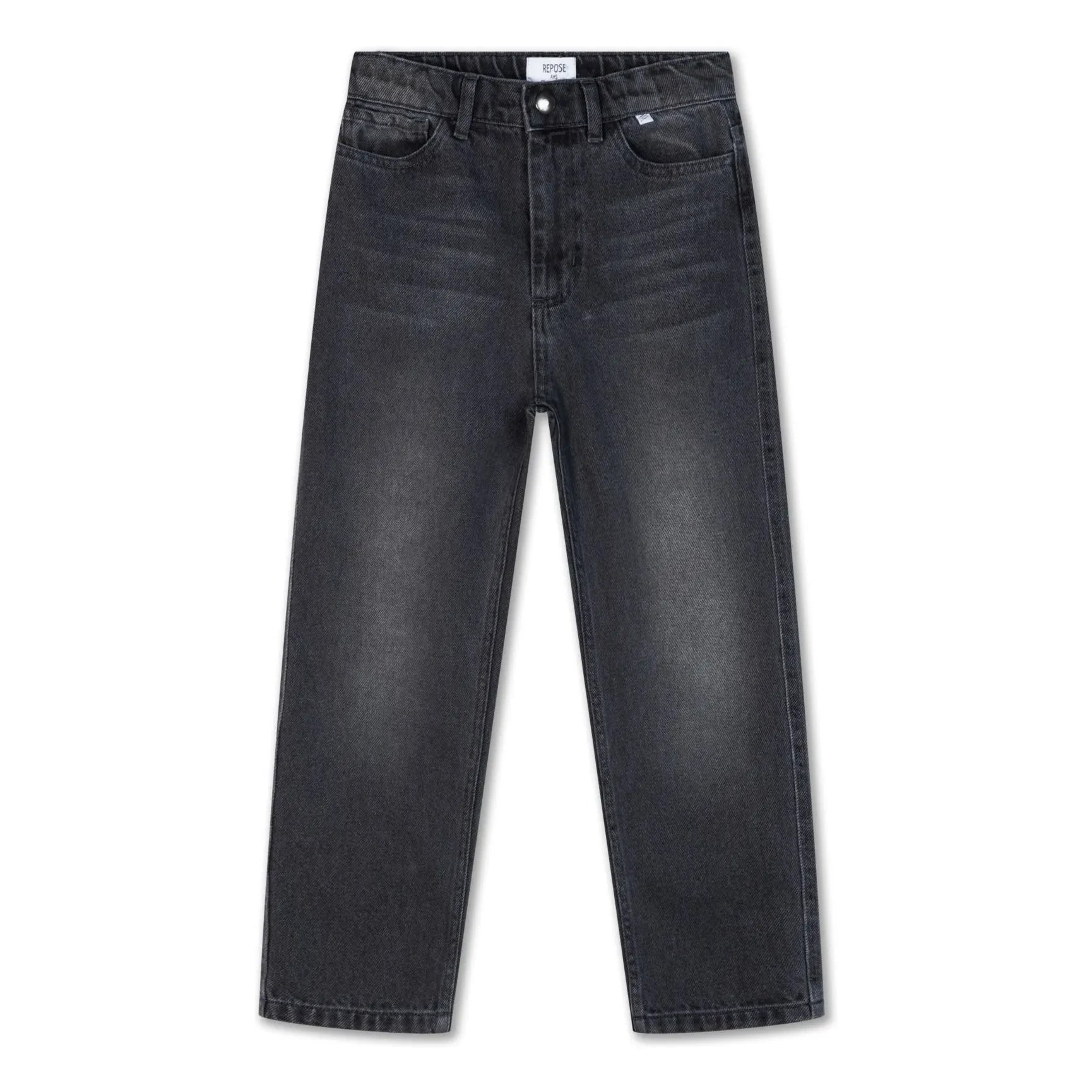 Repose AMS - Jeans lisos de algodón orgánico | Gris carbón