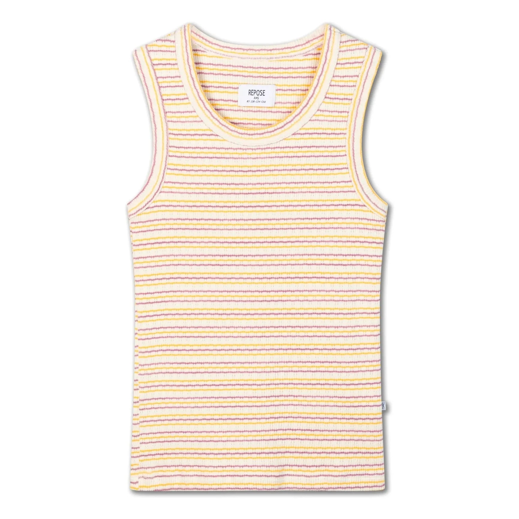 Repose AMS - Camiseta de tirantes acanalada de algodón orgánico | Crudo