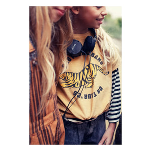 Piupiuchick - Camiseta de tigre con textura de toalla de algodón orgánico | Mostaza