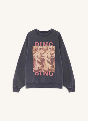 Anine Bing - Miles Tiger Bing sudadera de algodón | Negro