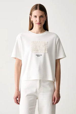 Camiseta de algodón para mujer Weekend Max Mara WKDSALA