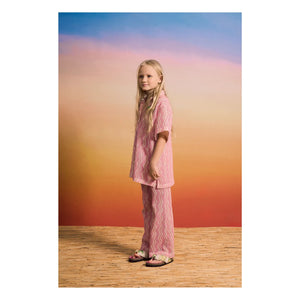 Maison Mangostan - Camisa de Punto Ondulado | Rosa