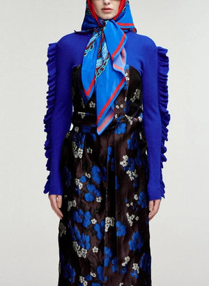 Essentiel Antwerp - Kitty Fırfırlı Kazak | Indigo