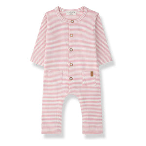 1+ in the family - Conjunto de pijama de canalé Cambrils con rayas | Blush