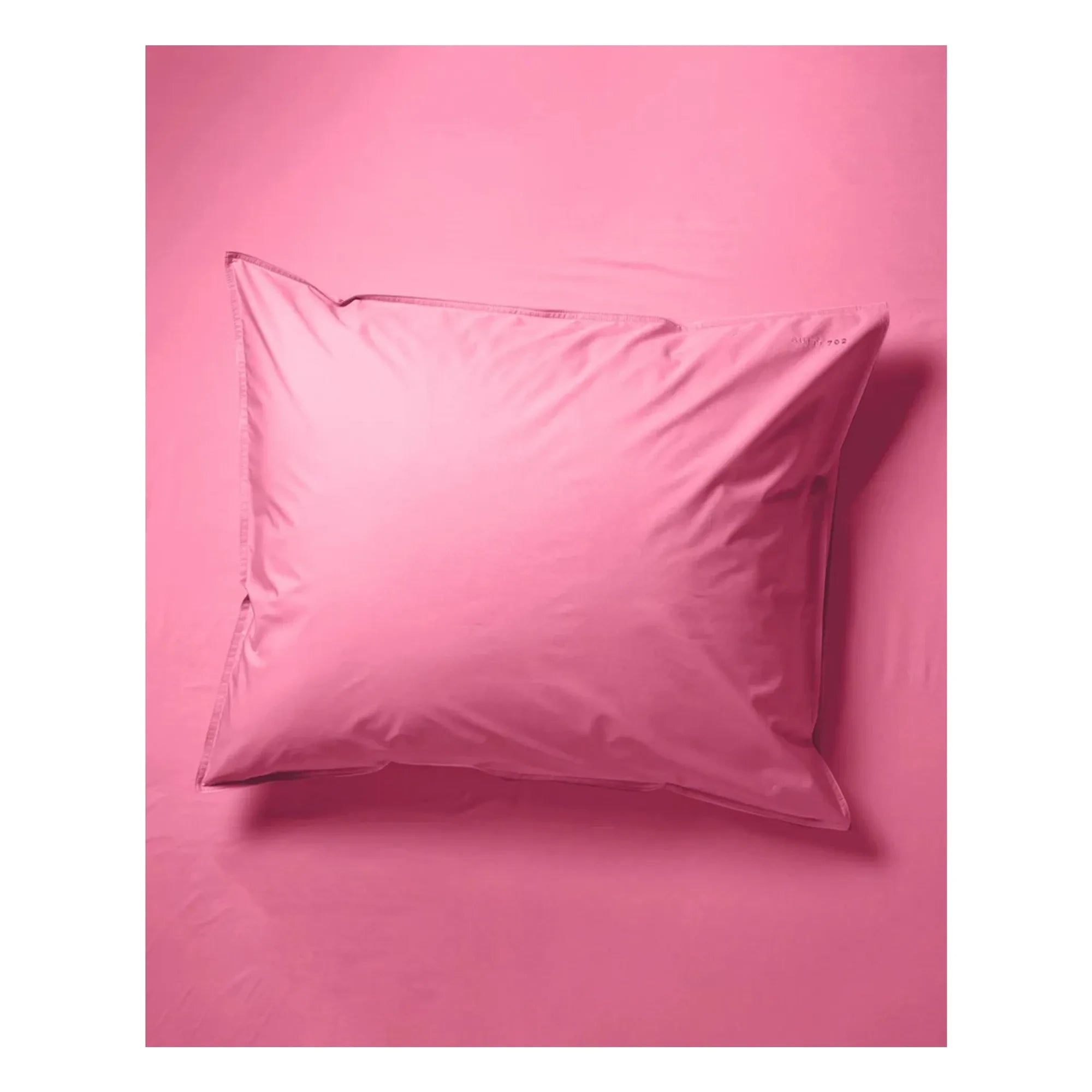 Suite 702 - Funda de almohada de percal orgánico - Pink Candy | rosa chicle