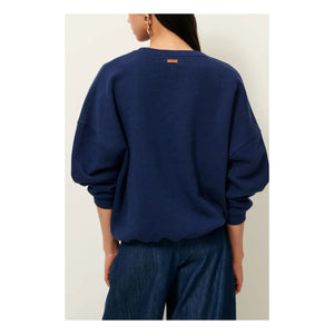 Sessùn - Sudadera de algodón Chebbi | Azul Marino
