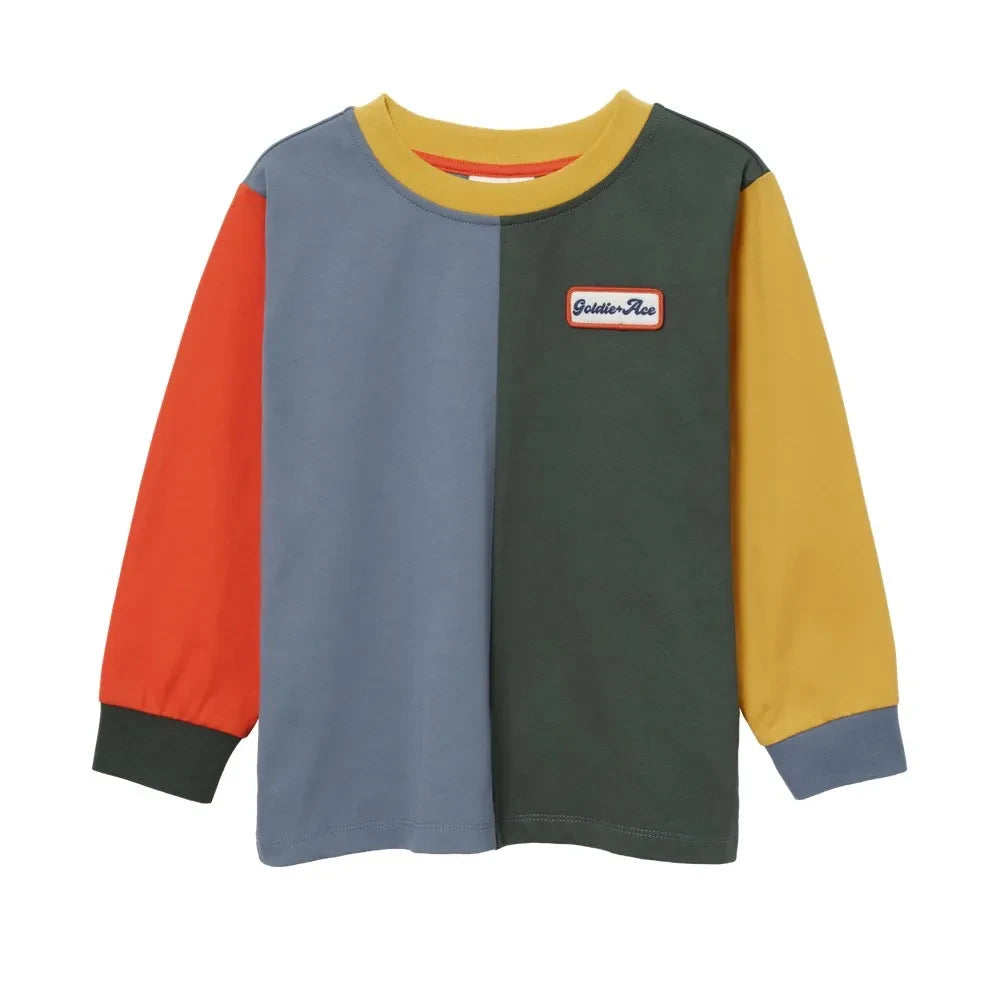 Goldie + Ace - Camiseta Color Block | Naranja