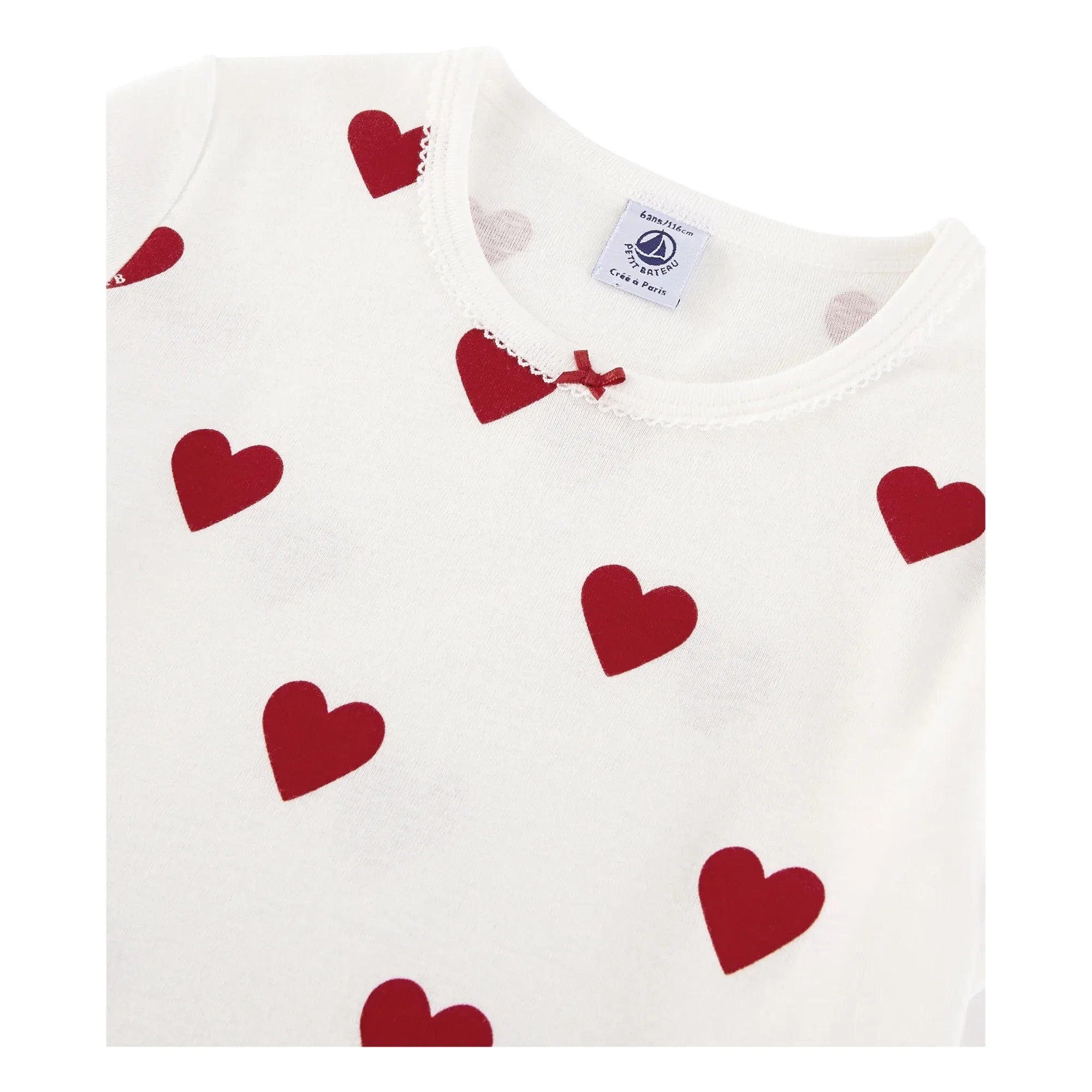 Petit Bateau - Camisón de algodón orgánico Marama | Blanco