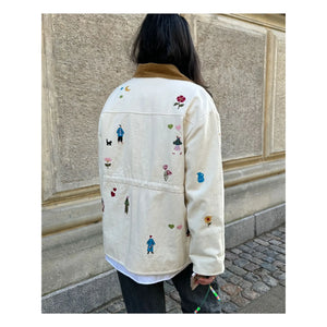 SISSEL EDELBO - Chaqueta de algodón orgánico Cara | Crudo