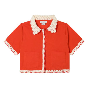 Stella McCartney Kids - Camisa Bordada | Rojo