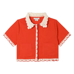 Stella McCartney Kids - Camisa Bordada | Rojo