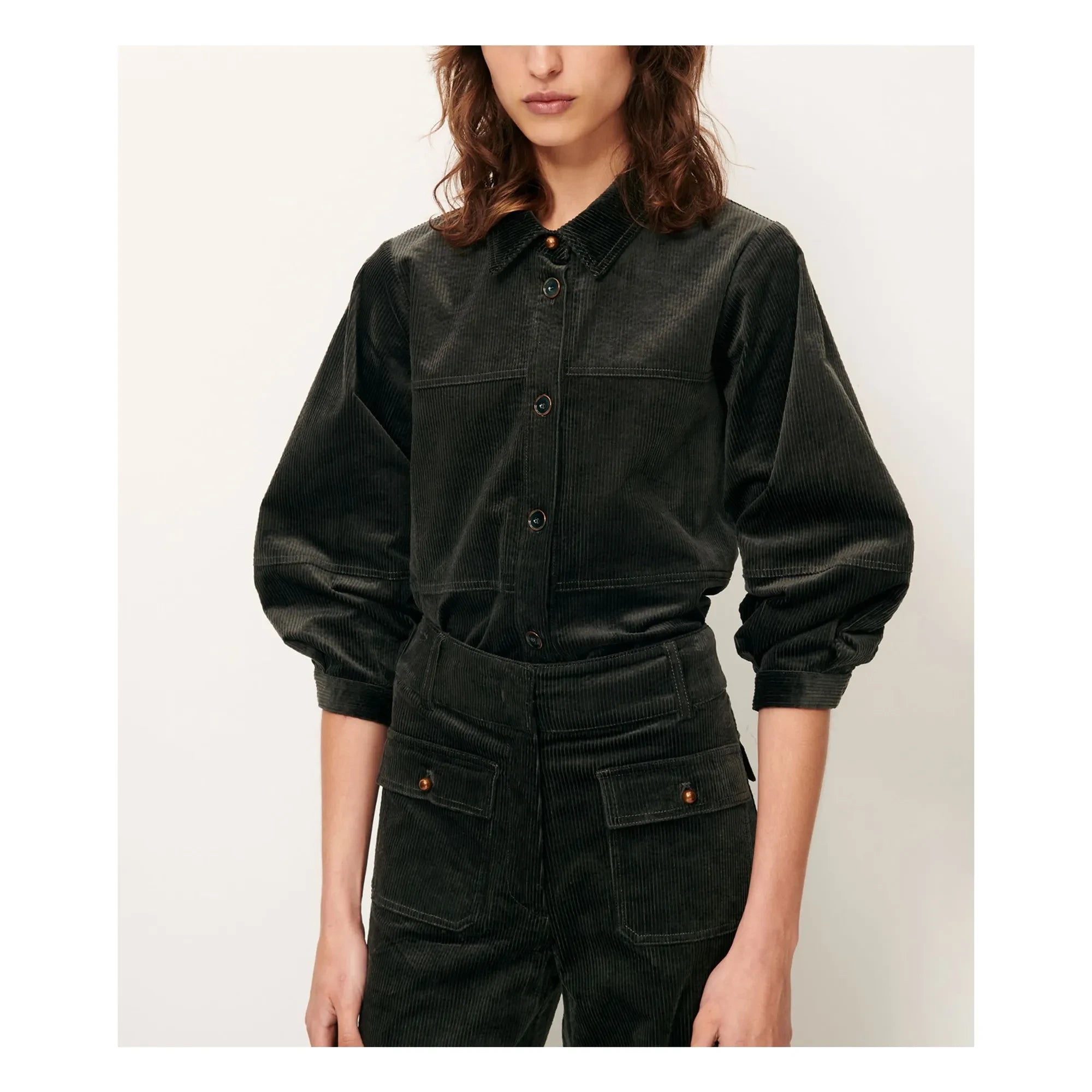 Sessùn - Sobrecamisa Leotown de Algodón Orgánico | Gris oscuro