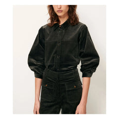 Sessùn - Leotown Organik Pamuklu Overshirt | Koyu gri