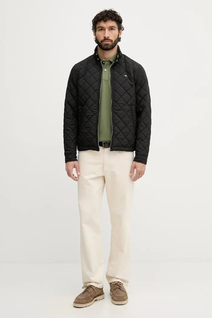 Camiseta de algodón para hombre con cuello tipo Gant