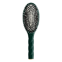La Bonne Brosse - Cepillo de pelo L'Indispensable Twist N°03 - Cuidado y brillo | Verde esmeralda