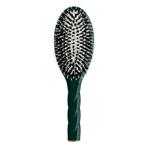 La Bonne Brosse - Cepillo de pelo L'Indispensable Twist N°03 - Cuidado y brillo | Verde esmeralda