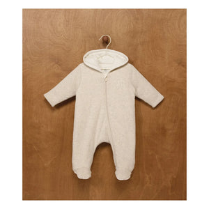 Petit Bateau - Mameluco de algodón orgánico | Brezo beige