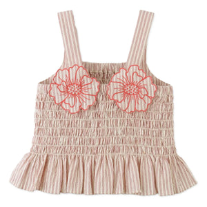 Gingersnaps - Top fruncido Josephine Fleurs | Rojo