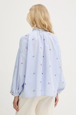 Weekend Max Mara camisa de algodón para mujer BUTTERFLY