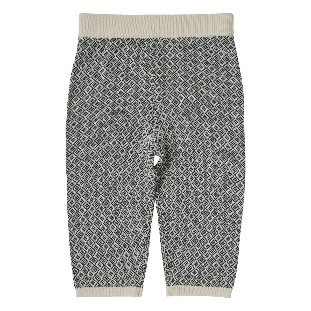 FUB - Pantalones jacquard de punto extra fino en lana merino | Azul marino