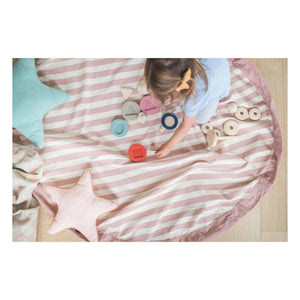 Play and Go - Bolsa / Alfombra de juego Noomad - Rayas | Rosa