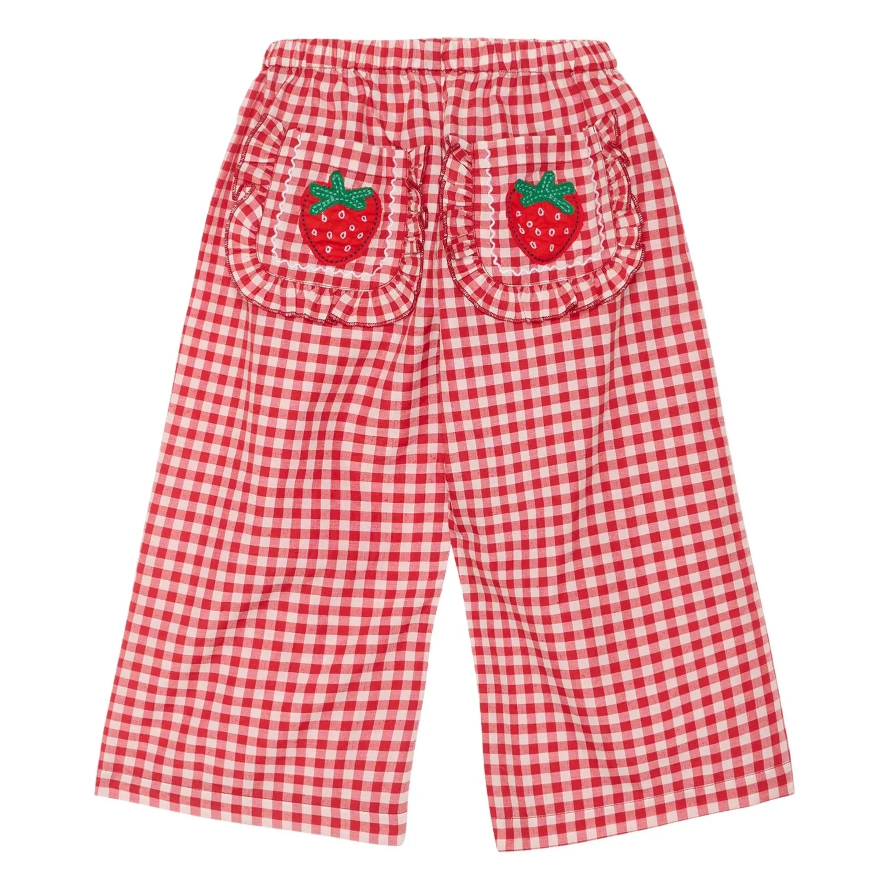 SISSEL EDELBO - Pantalones Saxo Vichy - Colección infantil | Rojo
