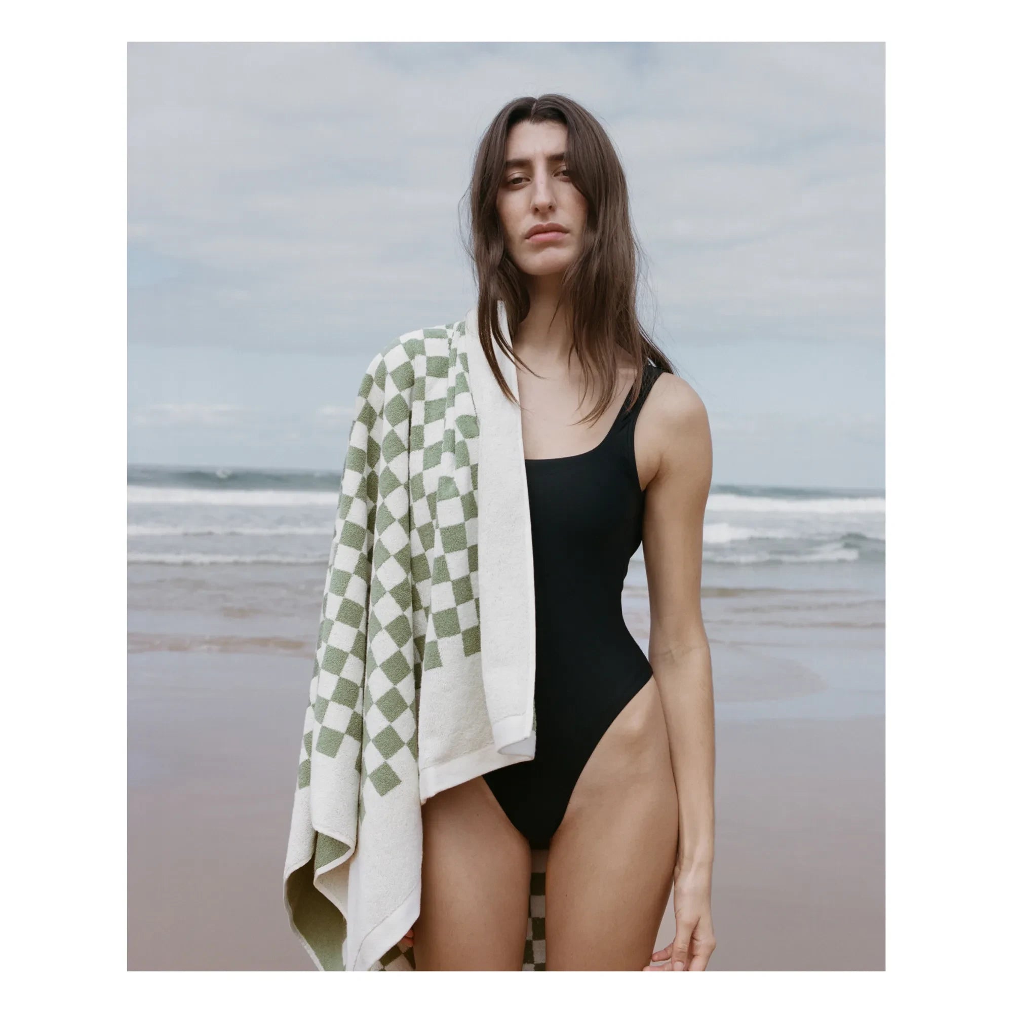 Baina - Toalla de baño romana | Verde