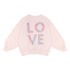 Jenest - Sudadera maxi de algodón orgánico | Rosa pálido