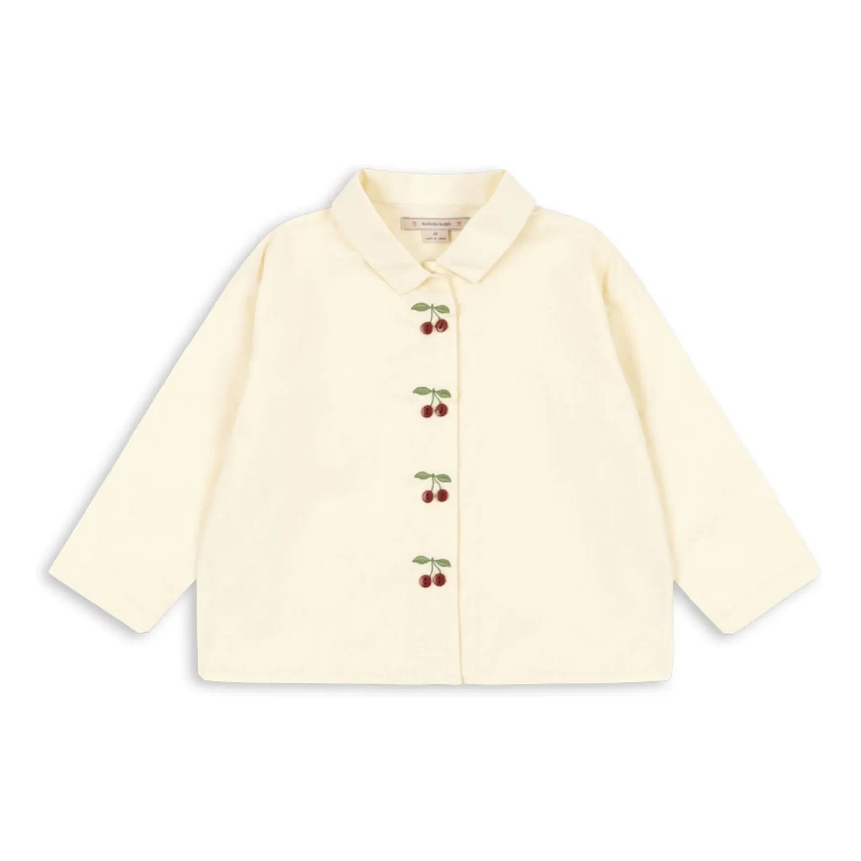 Konges Sløjd - Camisa Evia Cerises de algodón orgánico | Crema