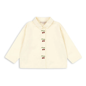 Konges Sløjd - Camisa Evia Cerises de algodón orgánico | Crema