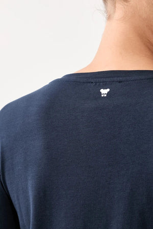 Blusa de manga larga para mujer Weekend Max Mara, algodón y elastano WKDMULTIA