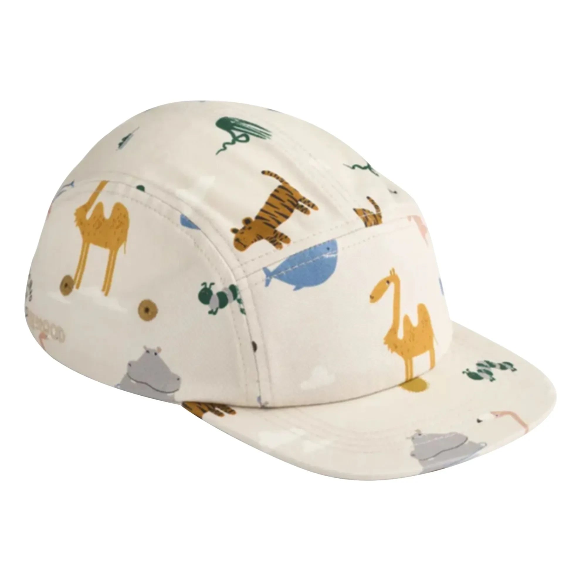 Liewood - Gorros de algodón orgánico con forma de animal Rory | Crudo