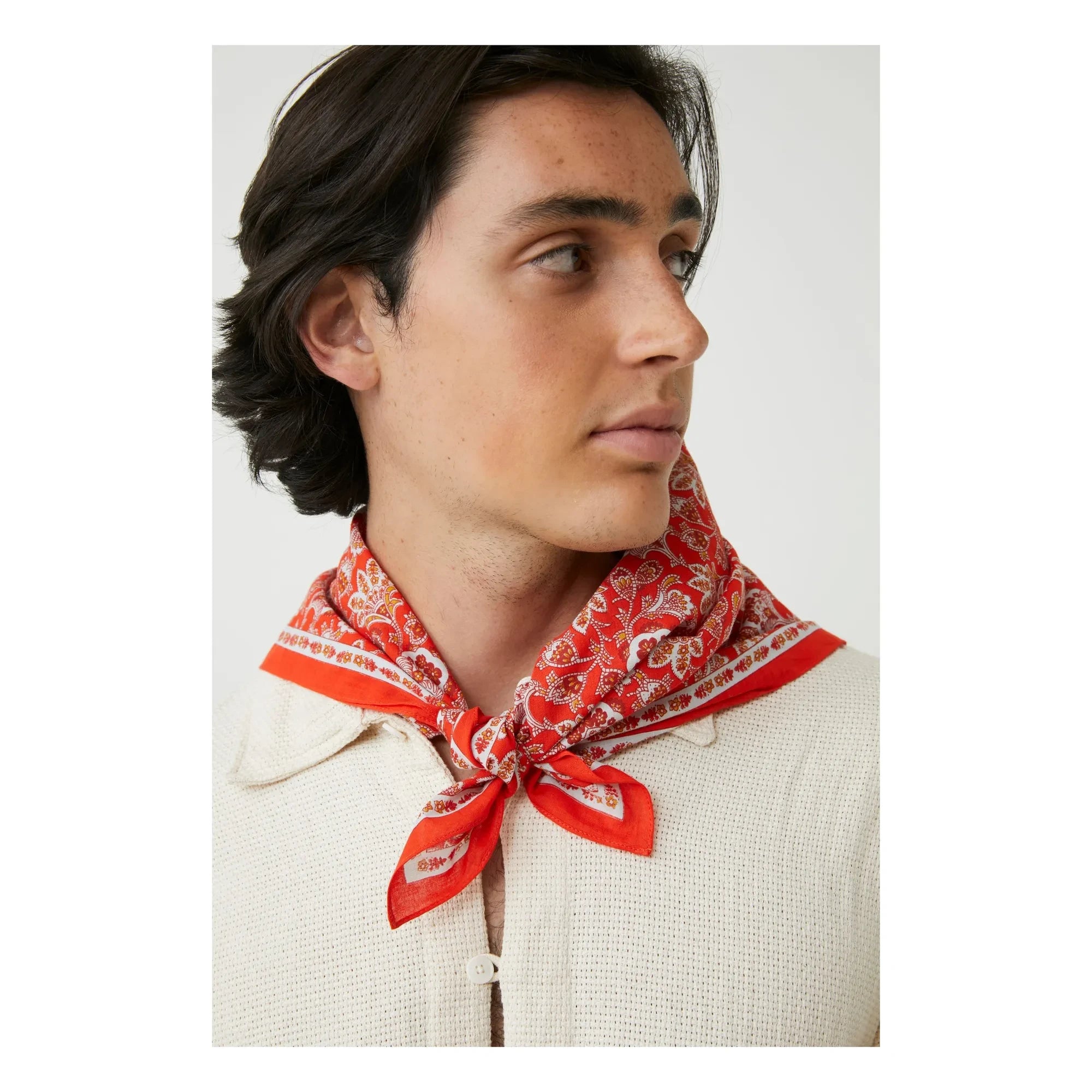 Moismont - Foulard indio N°764 Algodón | Coral