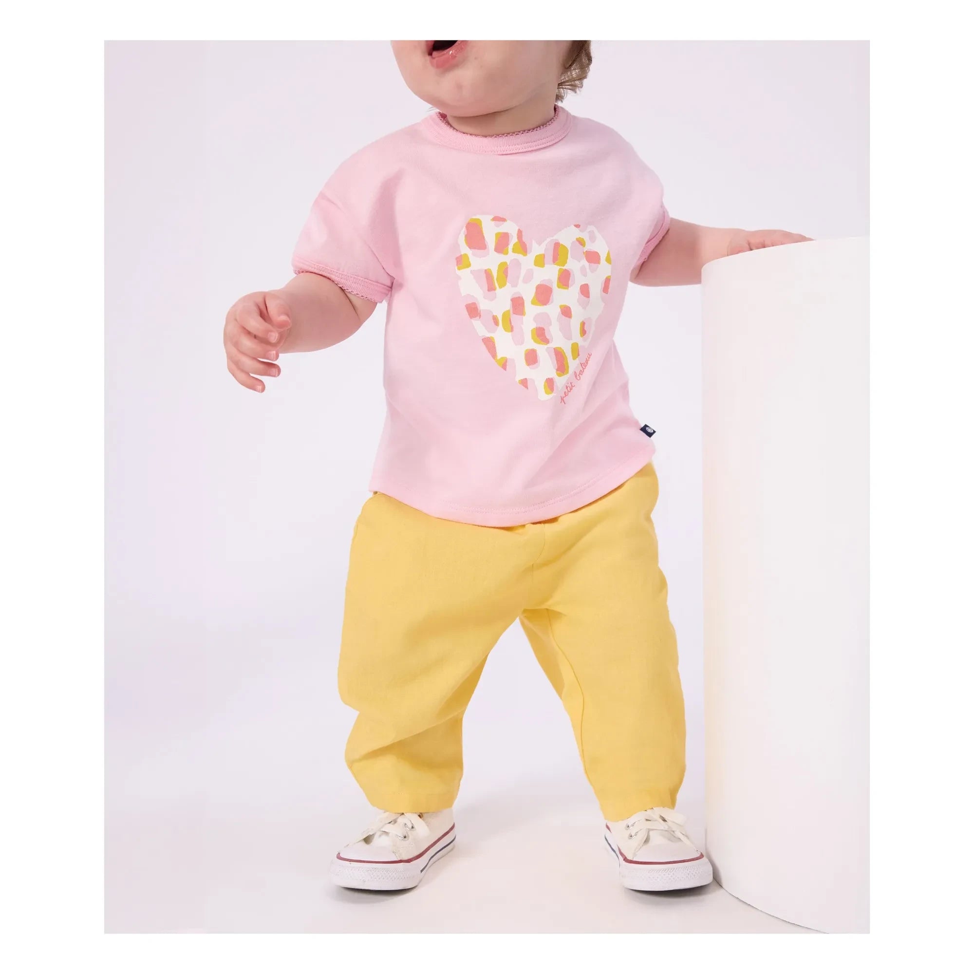 Petit Bateau - Pantalón de lino | Amarillo
