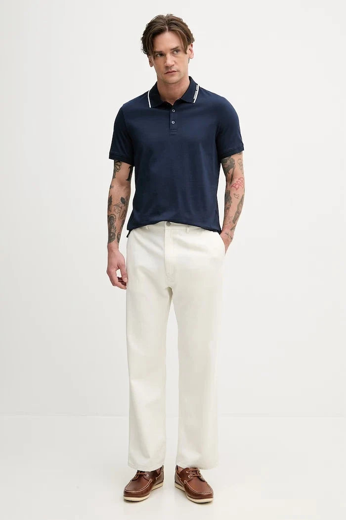 Camiseta de algodón Michael Kors con cuello para hombre