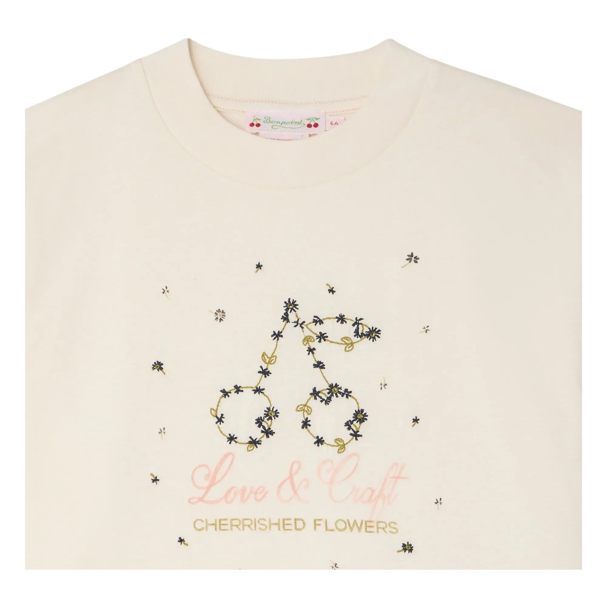 Bonpoint - Camiseta de algodón orgánico Lele | Crema