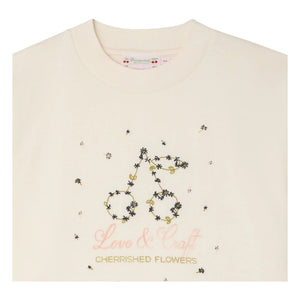 Bonpoint - Camiseta de algodón orgánico Lele | Crema