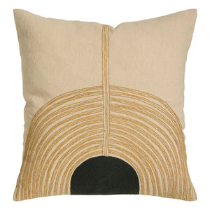 Maison Sarah Lavoine - Cojín bordado Mirage | Mostaza