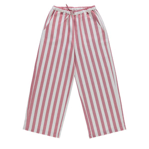 Poudre Organic - Cherry Çizgili Pantolon | Kırmızı