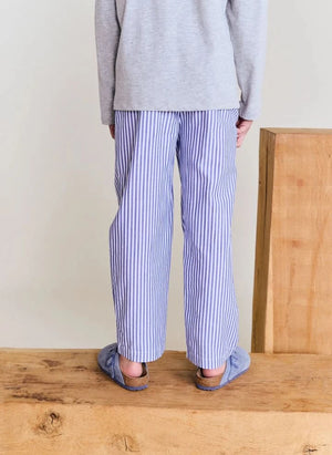 AO76 - Le Pajama Pantalón Rayado | Azul Claro