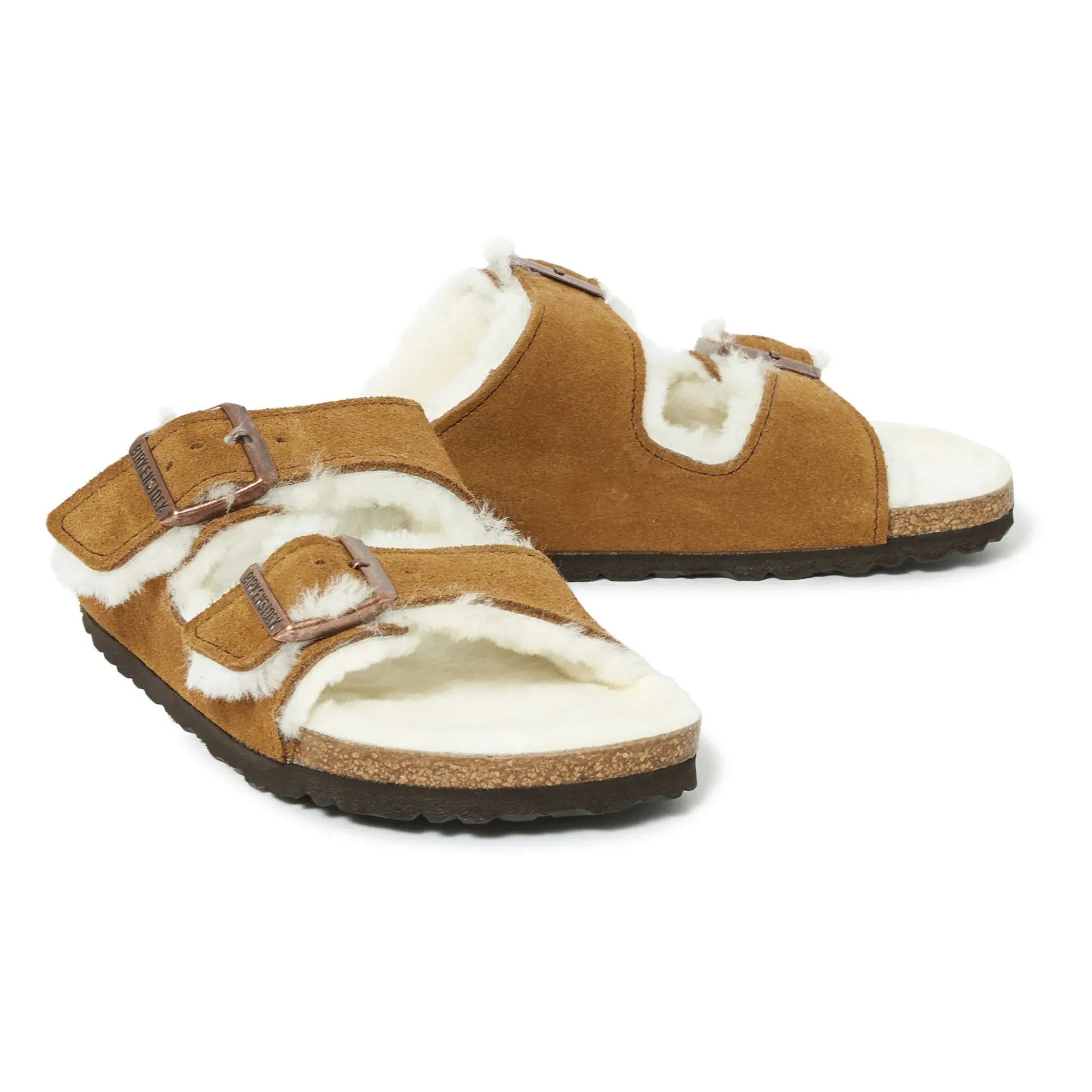 BIRKENSTOCK - Sandalias de ante de piel Arizona - Colección adulto | Camel