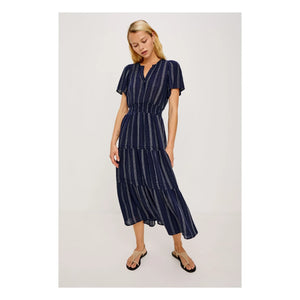 Rails - Vestido a rayas Cannes | Azul marino