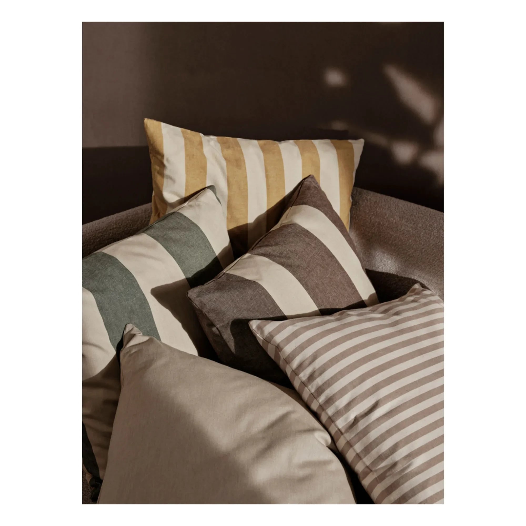 Ferm Living - Cojín de exterior Strand | Marrón Glaseado